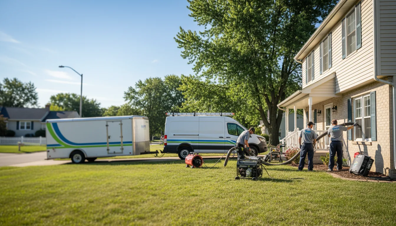 Flooded Basement Restoration And Cleanup With Repair in Munster, IN near me